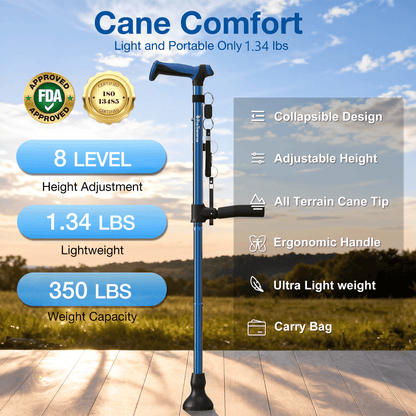 folding walking cane