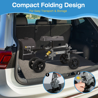 compact folding knee scooter#hh60a