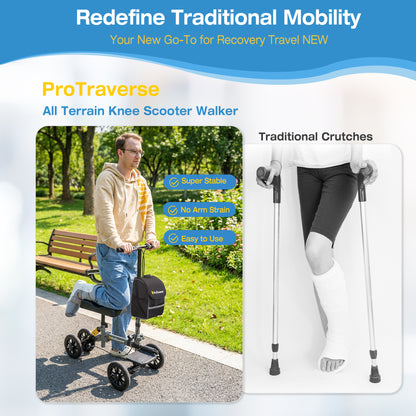 knee scooter vs traditional crutches#hh60a