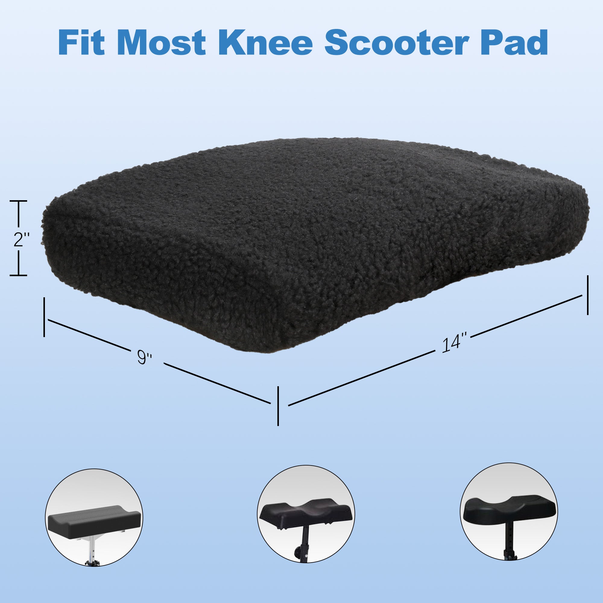 fit most knee scooter pad#hh60b