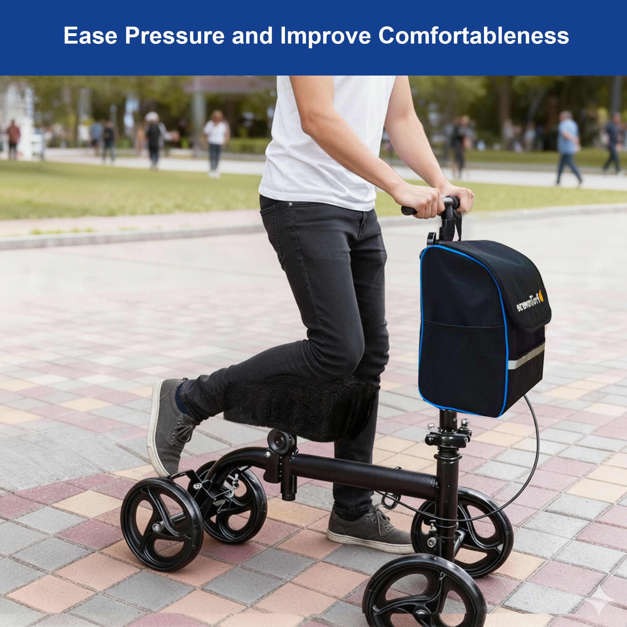 Premium Memory Foam Knee Scooter Cushion