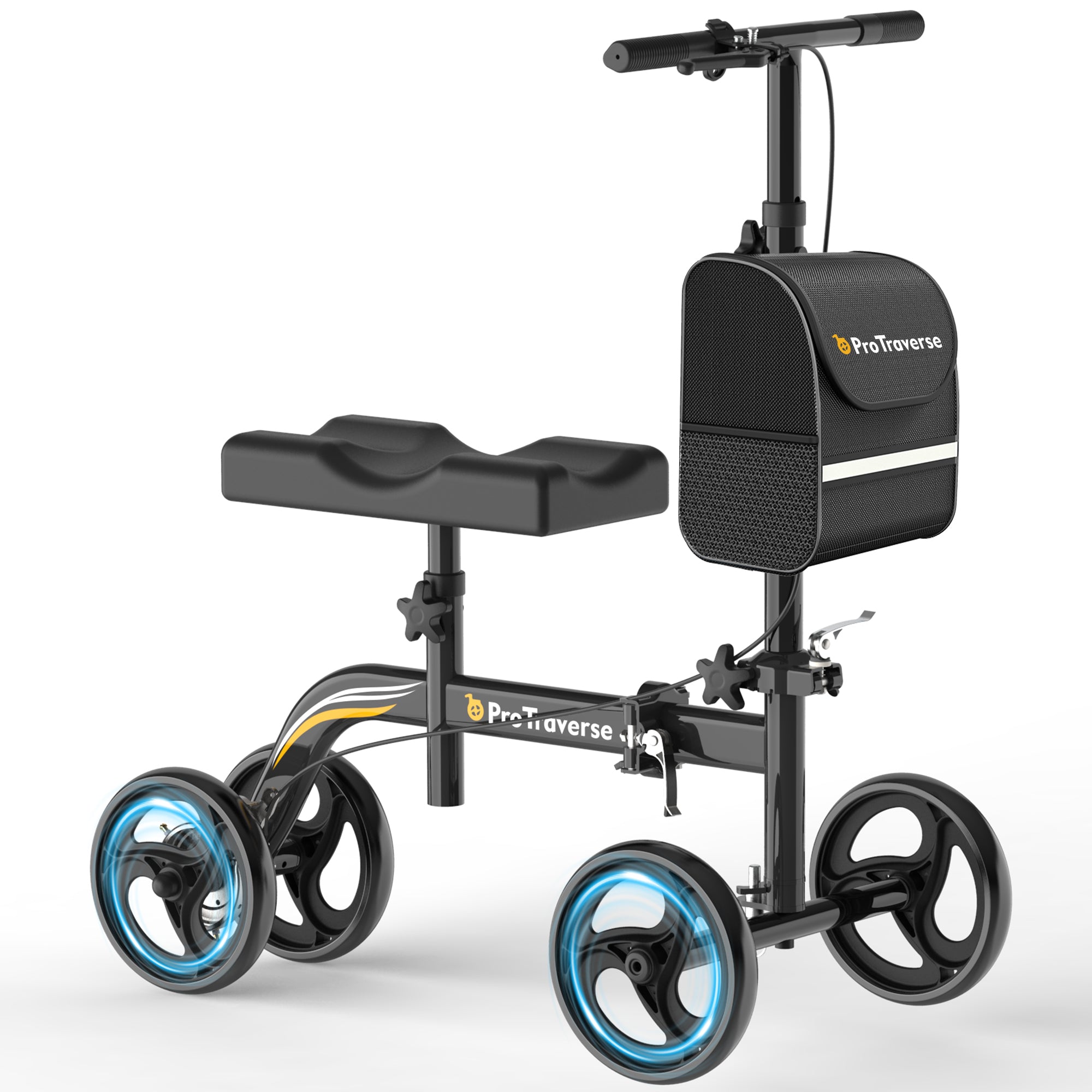 Foldable Knee Scooter with Comfort Knee Pad for Adults