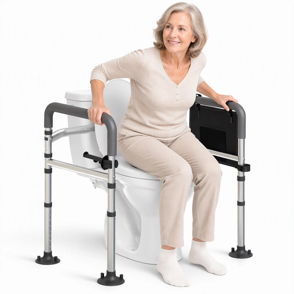 Clearance Foldable Toilet Safety Rails with Adjustable Support Handles