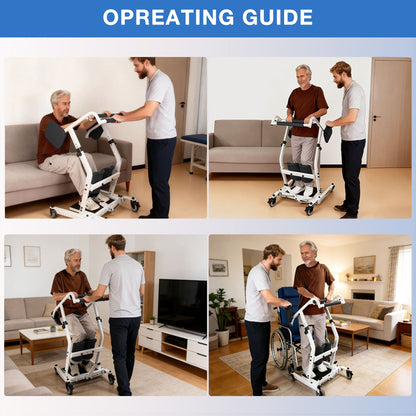 how to use a sit to stand lift#sal02 black