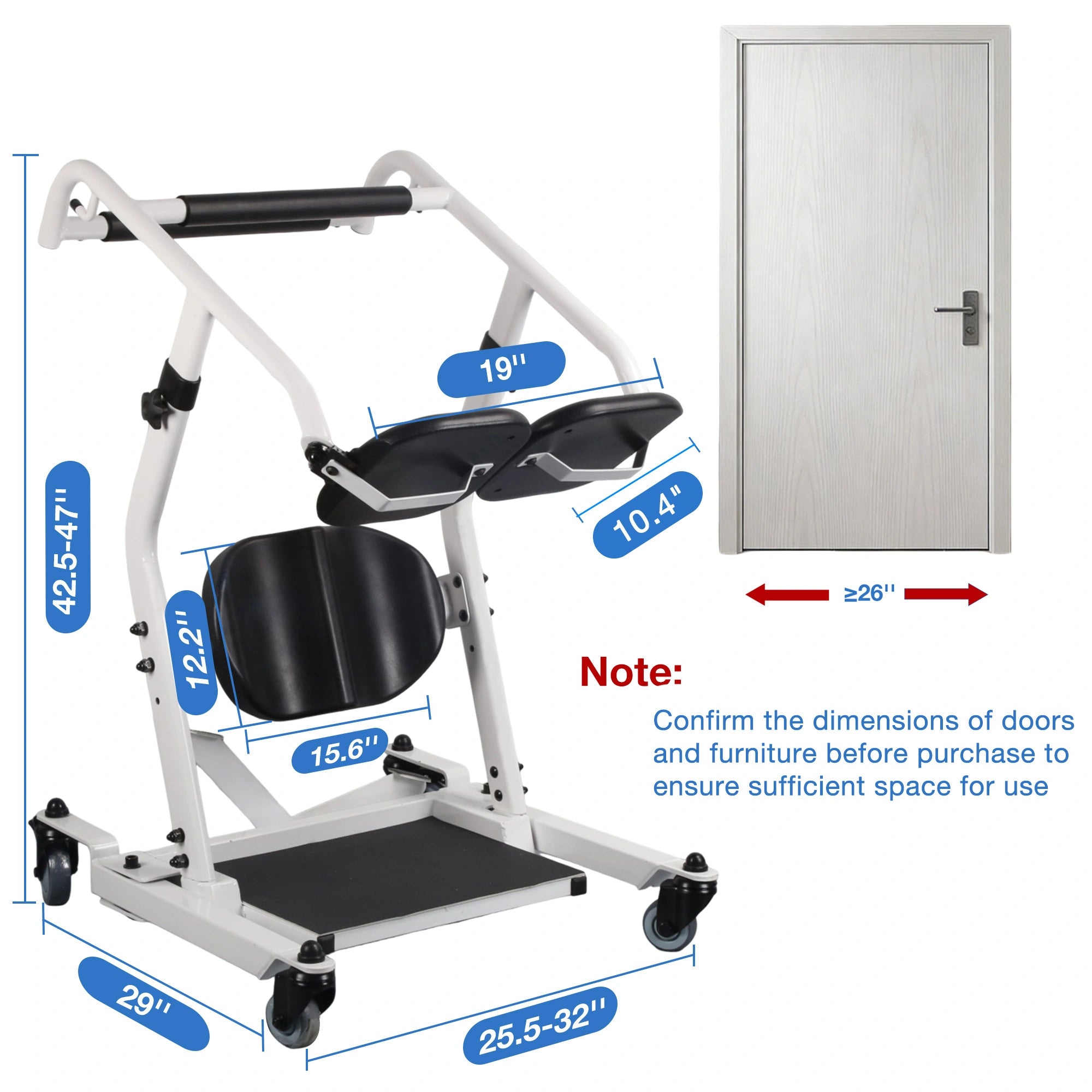 Sit to Stand Lift, Stand Assist Patient Transfer Chair