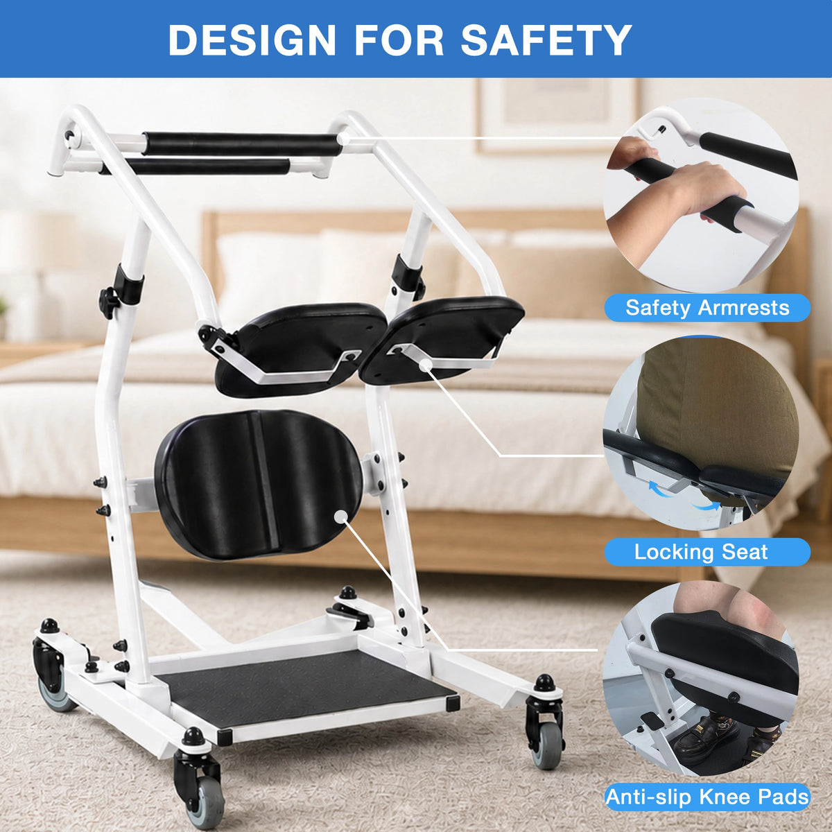 Sit to Stand Lift, Stand Assist Patient Transfer Chair