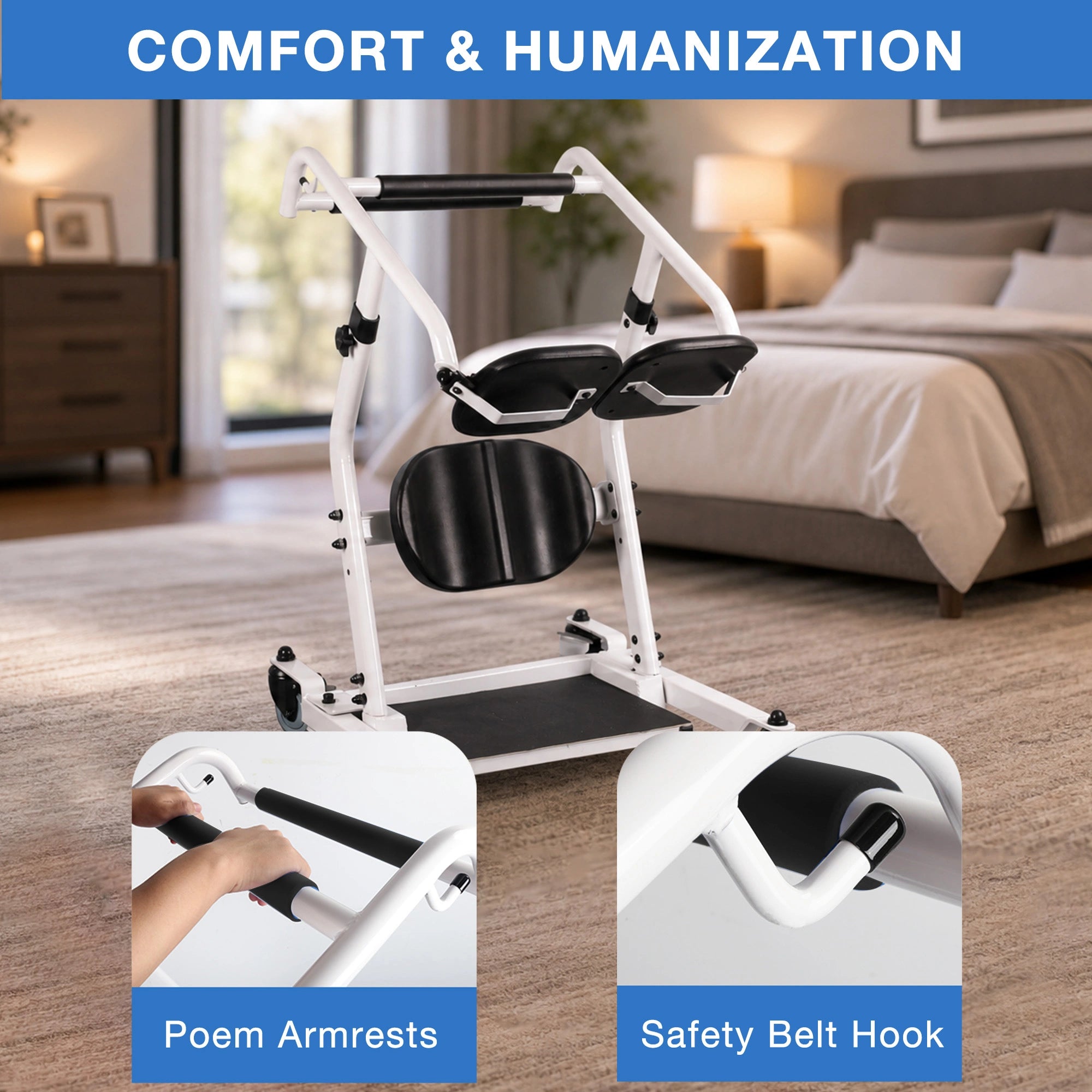 Sit to Stand Lift, Stand Assist Patient Transfer Chair