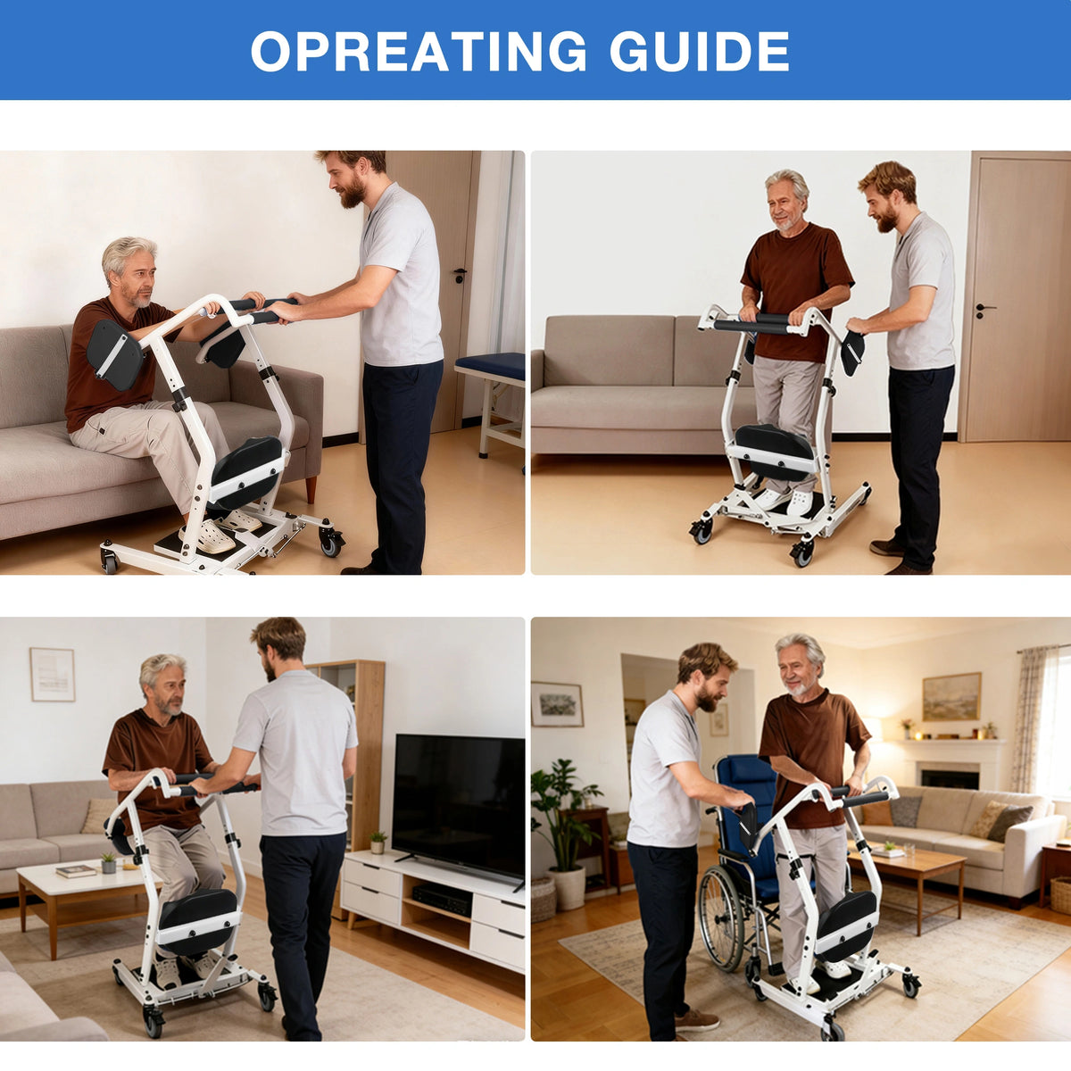 Sit to Stand Lift, Stand Assist Patient Transfer Chair