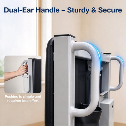 Sit-to-stand lift featuring a caregiver-accessible handle #SAL06_black