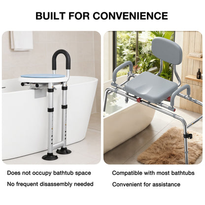 360° Swivel Shower Chair for Safe & Easy Bathtub Transfers