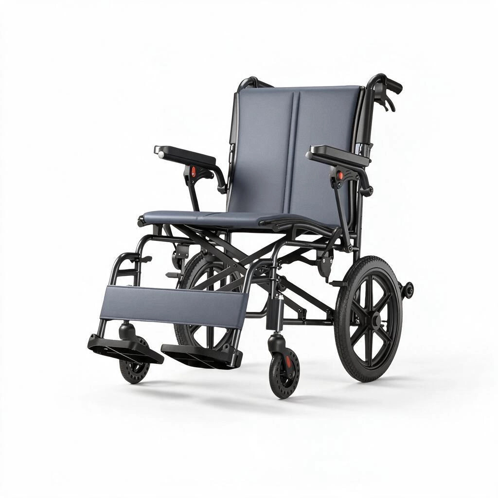Foldable Transport Wheelchair for Easy Everyday Mobility