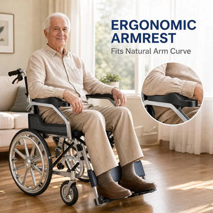 Foldable Transport Wheelchair for Easy Everyday Mobility