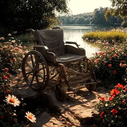 Foldable Wheelchair – Lightweight Travel Chair, Ergonomic Comfort