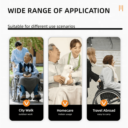 Foldable Wheelchair – Lightweight Travel Chair, Ergonomic Comfort
