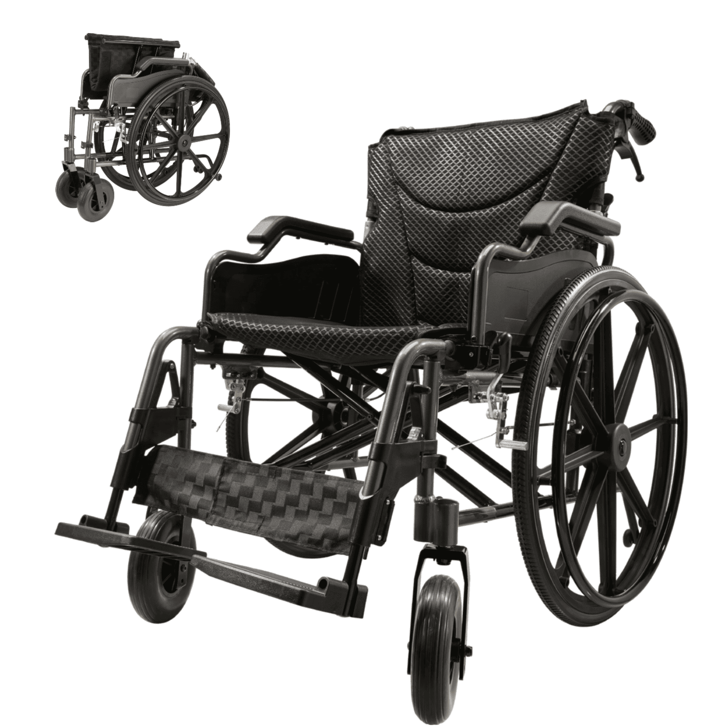 Foldable Wheelchair – Lightweight Travel Chair, Ergonomic Comfort