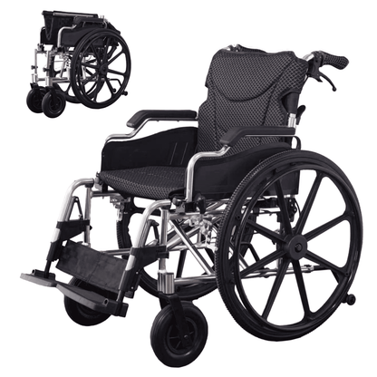 Foldable Wheelchair – Lightweight Travel Chair, Ergonomic Comfort