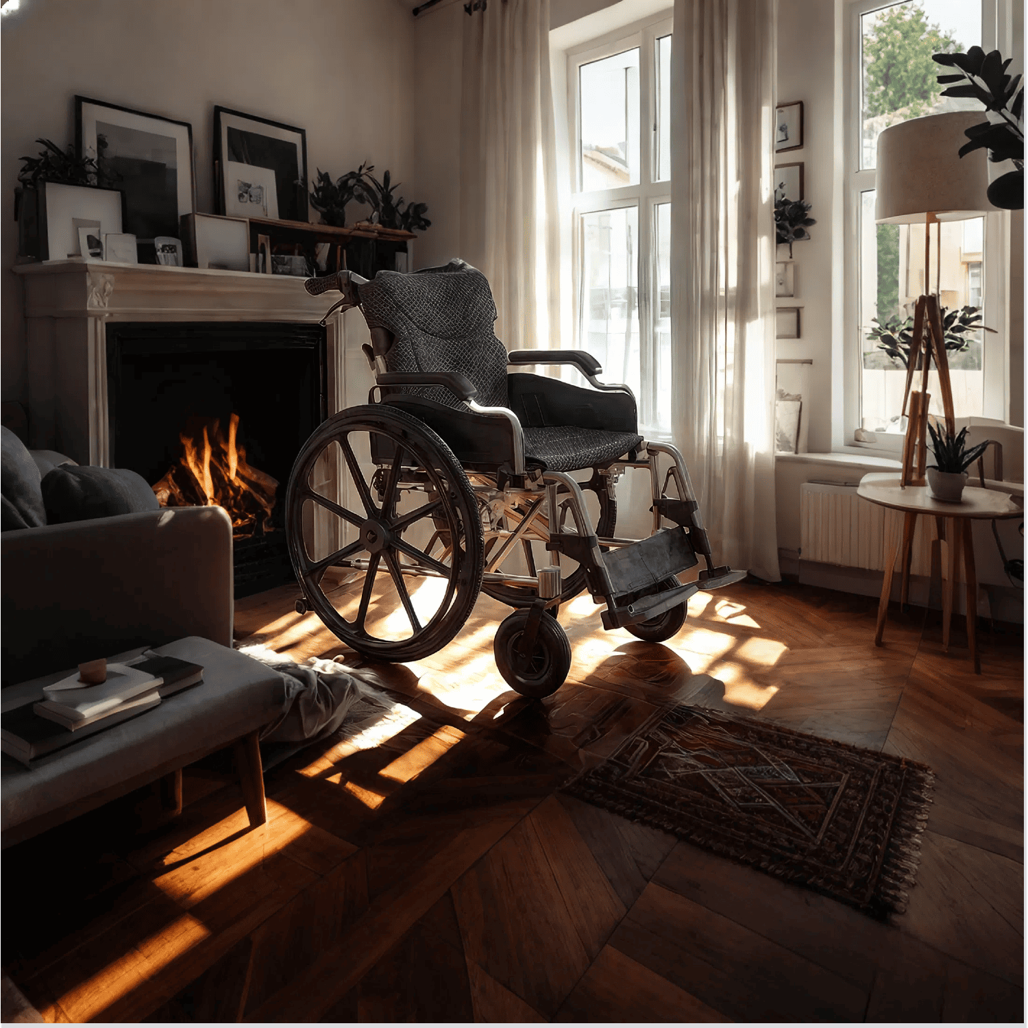 Foldable Wheelchair – Lightweight Travel Chair, Ergonomic Comfort