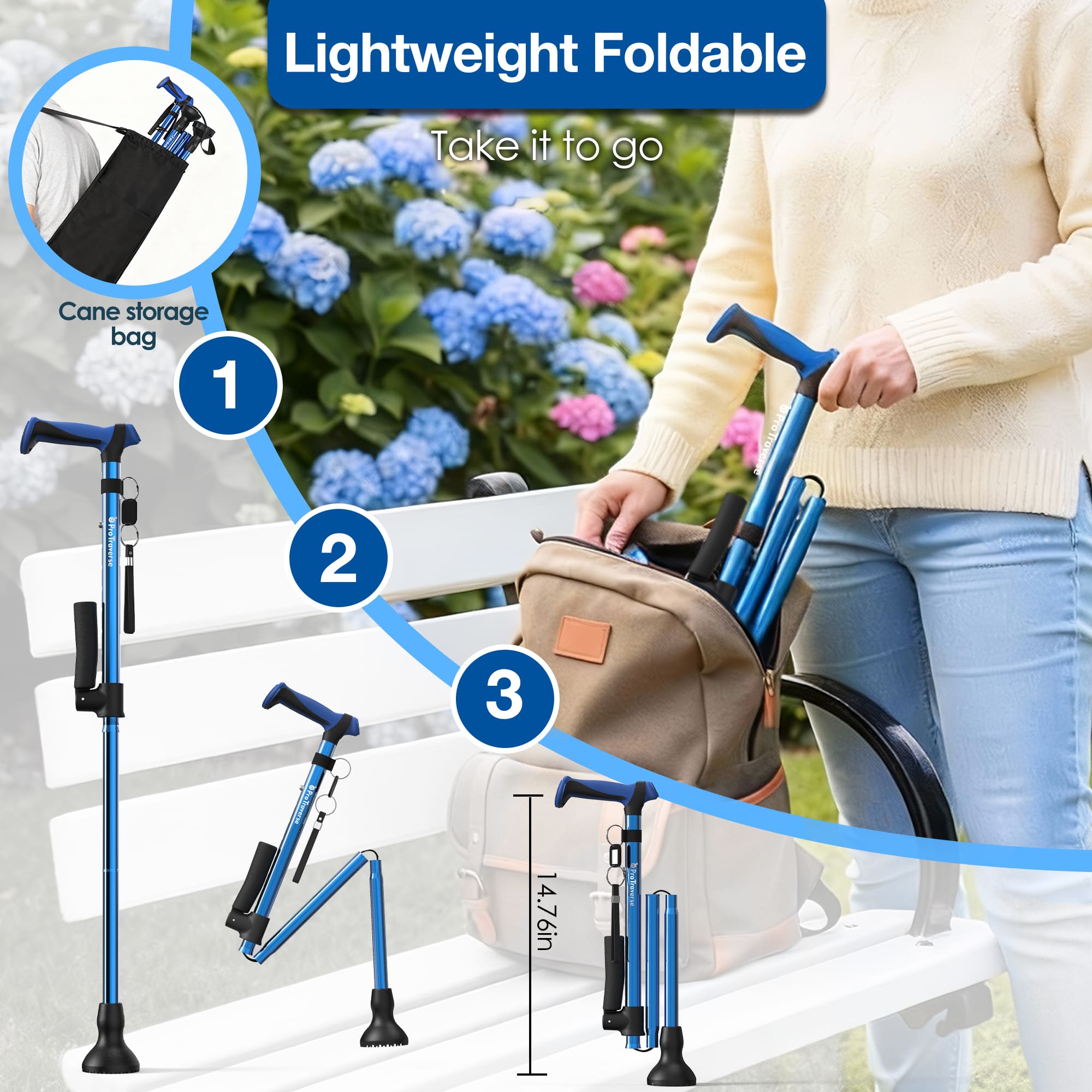 walking cane ergonomic grip