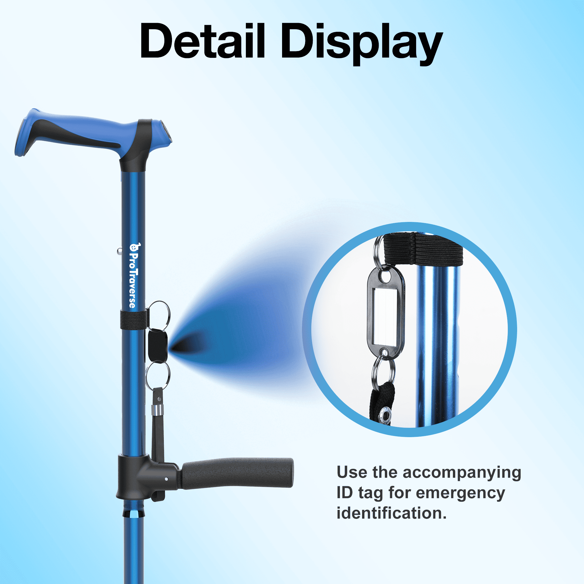 walking cane on smooth floor