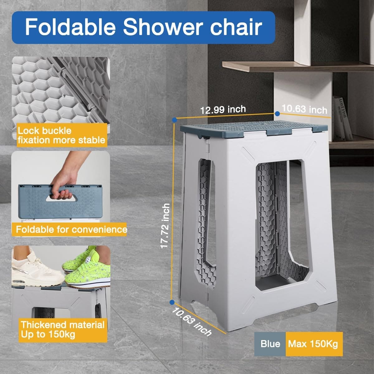shower stool for small shower