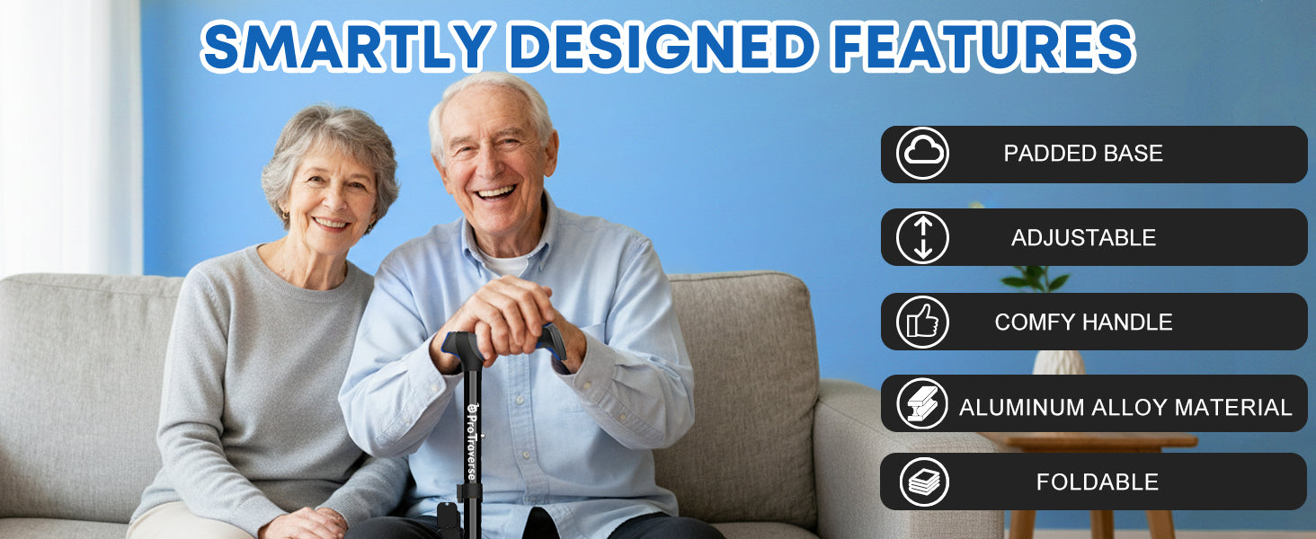 portable aluminum support cane