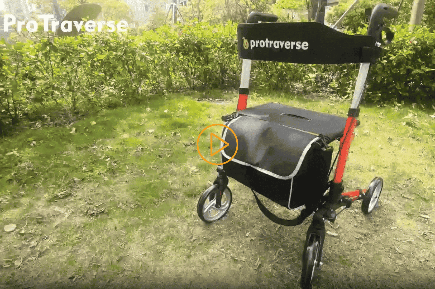 Load video: lightweight rollator walker