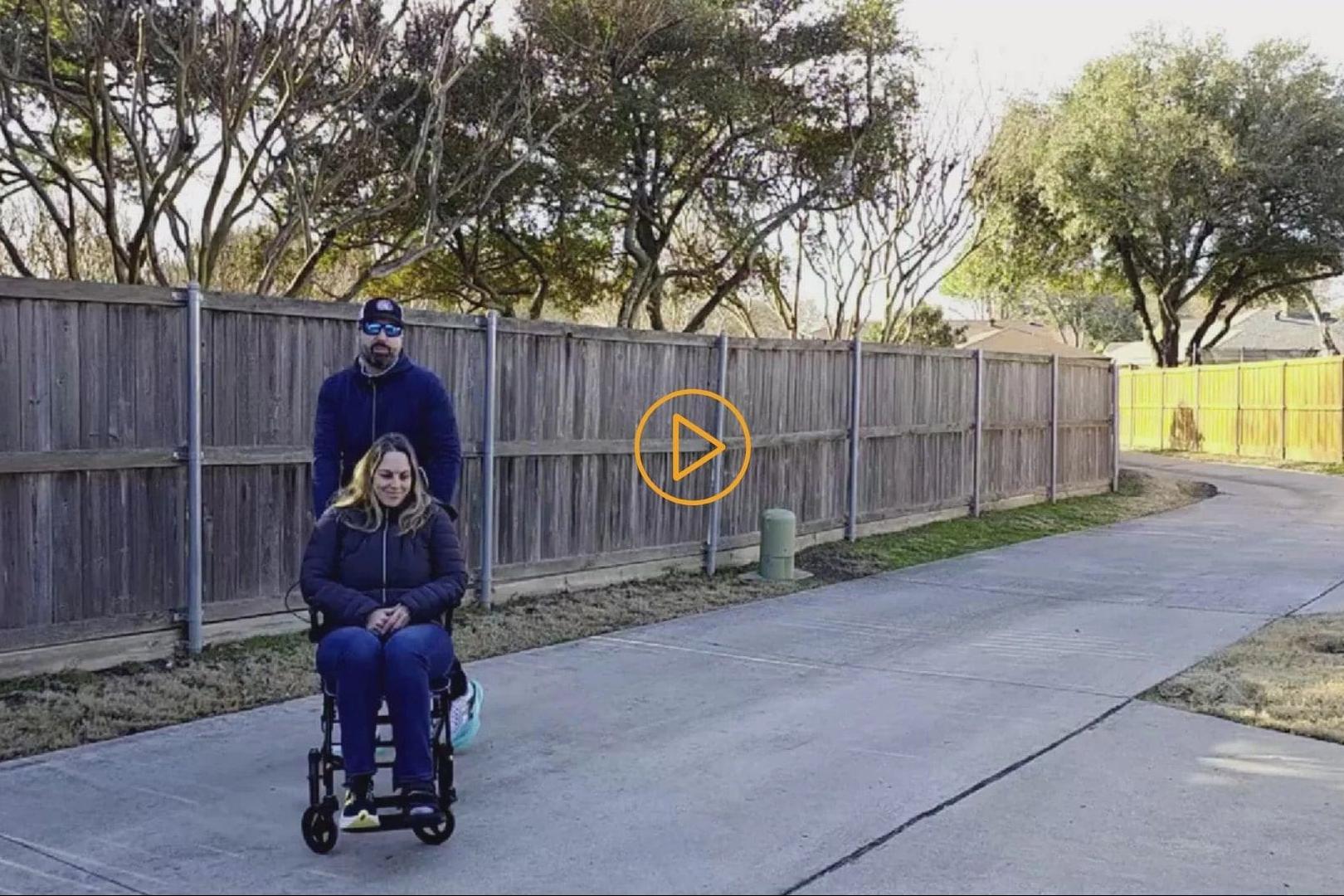 Load video: ultra-light foldable wheelchair