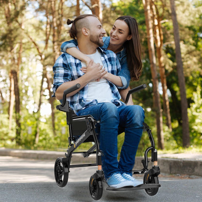 best transport wheelchair for tall person#a02 gray